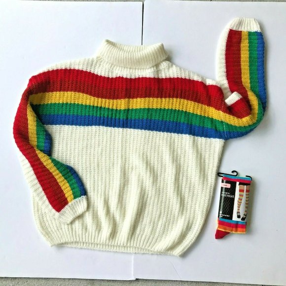 🌈Fantastic Fawn Rainbow Sweater - Picture 4 of 12